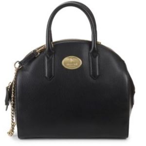 Roberto Cavalli Textured Leather Satchel Handbag